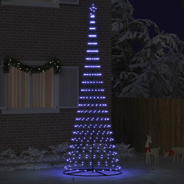 LED-joulupuu Sininen 400 cm Metalli
