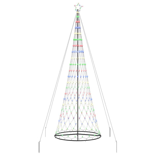 LED-joulupuu Monivärinen 400 cm Metalli