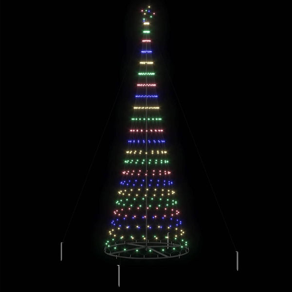 LED-joulupuu Monivärinen 400 cm Metalli