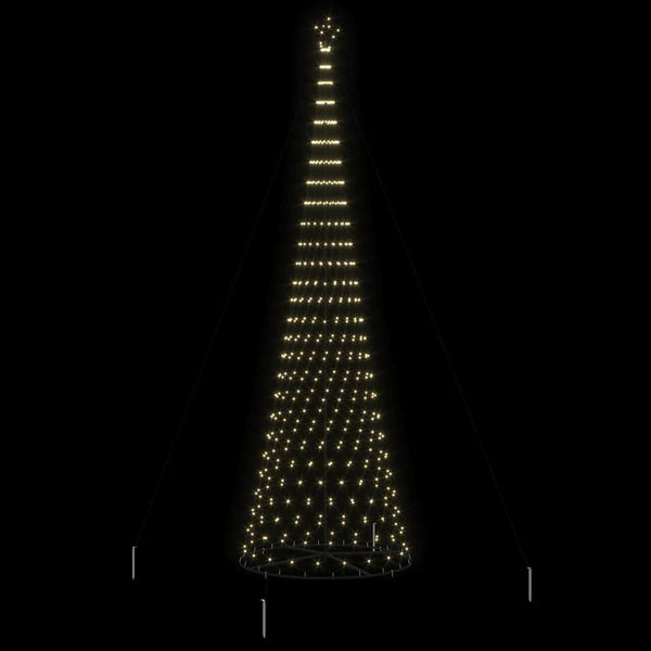 LED-joulupuu Lämpimän Valkoinen 500 cm Metalli