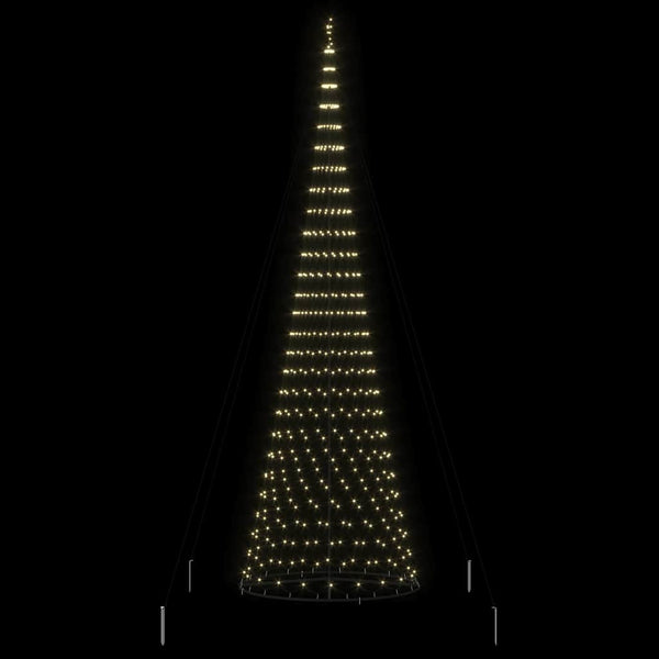 LED-joulupuu Lämpimän Valkoinen 500 cm Metalli