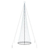 LED-joulupuu Kylmä Valkoinen 500 cm Metalli