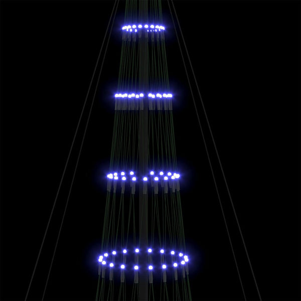 LED-joulupuu Sininen 500 cm Metalli