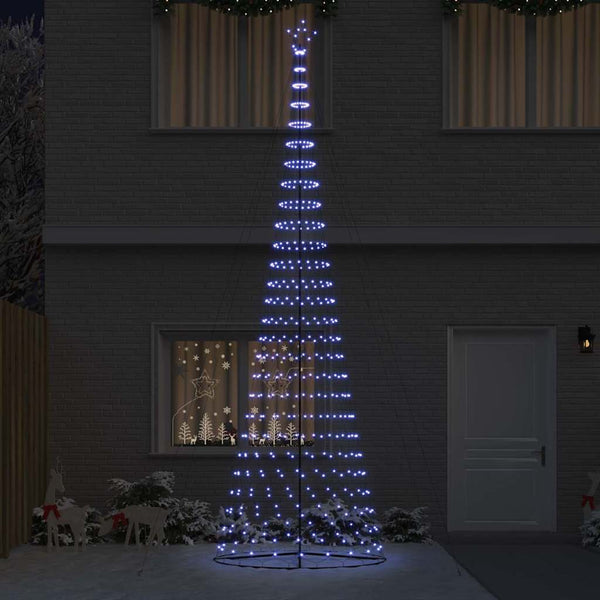 LED-joulupuu Sininen 500 cm Metalli
