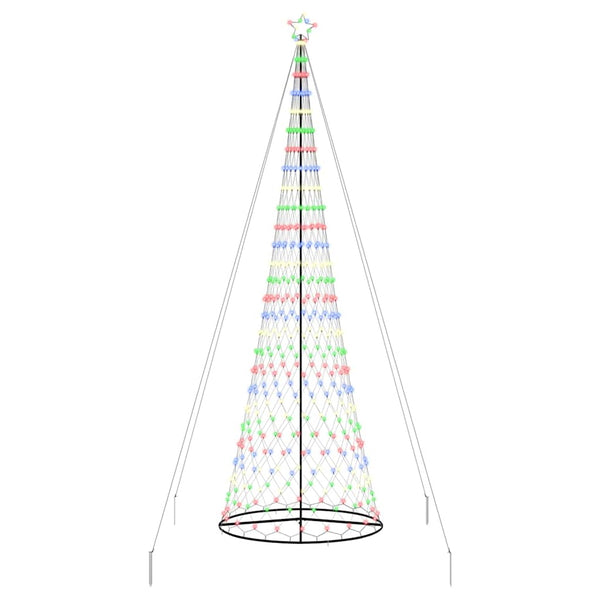 LED-joulupuu Monivärinen 500 cm Metalli
