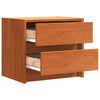 Yöpöydät 2 pcs Vaha ruskea 40 x 30.5 x 35.5 cm Mänty