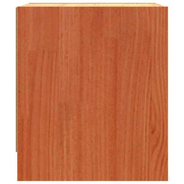Yöpöydät 2 pcs Vaha ruskea 40 x 30.5 x 35.5 cm Mänty