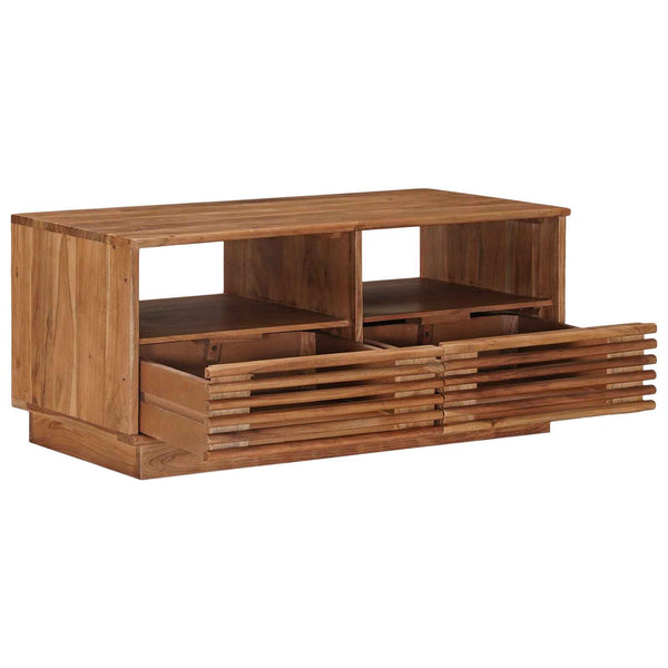 Käsintehty kahvipöytä Teak ruskea 85 x 45,5 x 40 cm