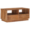 Käsintehty kahvipöytä Teak ruskea 85 x 45,5 x 40 cm
