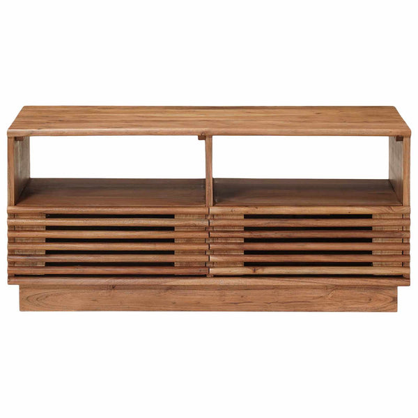 Käsintehty kahvipöytä Teak ruskea 85 x 45,5 x 40 cm