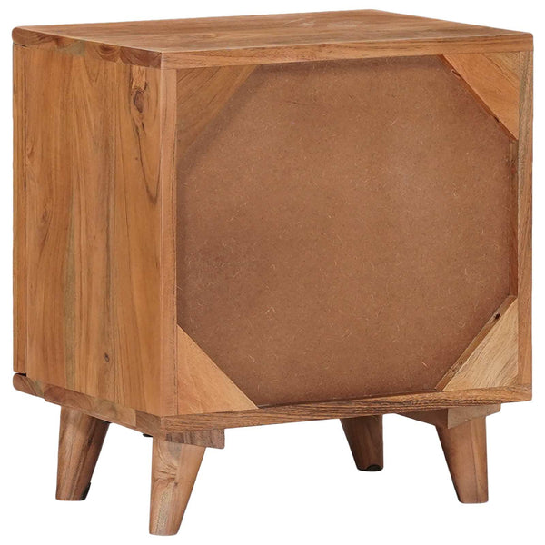 Käsintehty Yöpöytäkaappi Teak ruskea 40 x 30 x 45 cm