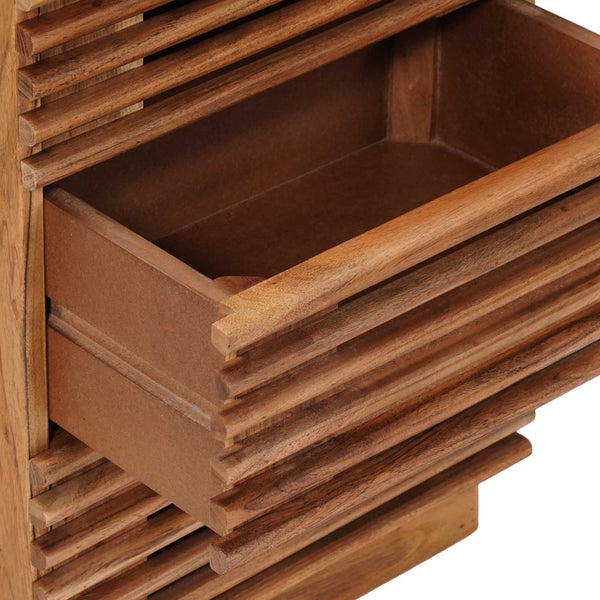 Käsintehty Yöpöytäkaappi Teak ruskea 40 x 30 x 60 cm