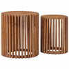 Käsintehty sivupöytäsetti 2 pcs Ruskea 40 x 40 x 45 cm