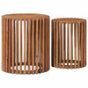 Käsintehty sivupöytäsetti 2 pcs Ruskea 40 x 40 x 45 cm