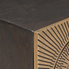 TV-kaappi laatikon kanssa hyllyllä Messinki 105 x 30 x 50 cm