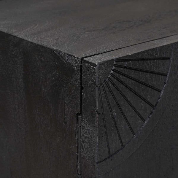 Sivupöytä Musta 105 x 30 x 68 cm