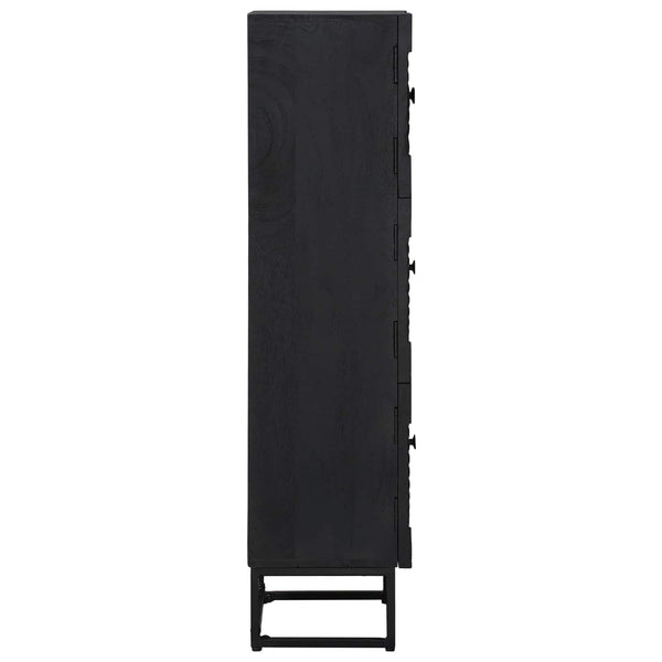 Korkea kaappi Musta 35 x 30 x 120 cm