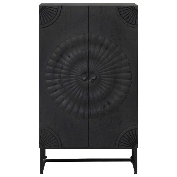 Korkea kaappi Musta 55 x 30 x 95 cm