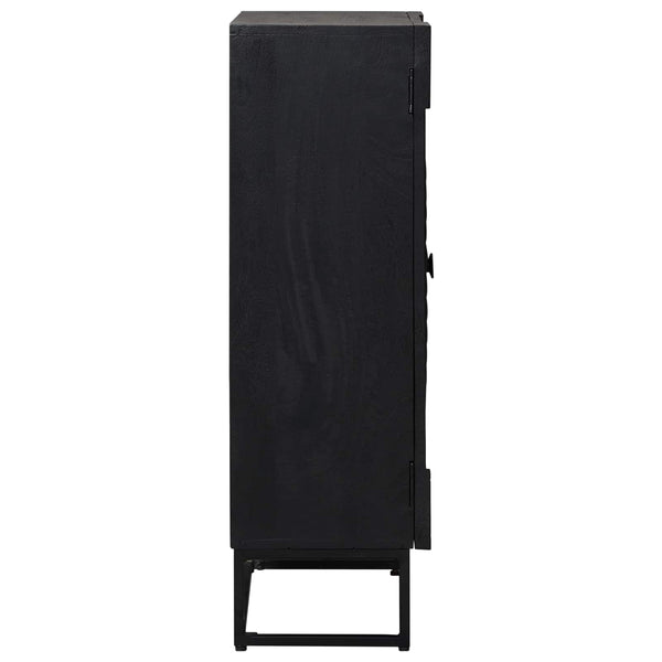Korkea kaappi Musta 55 x 30 x 95 cm