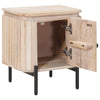 Käsintehty Yöpöytäkaappi valkoinen 40 x 30 x 45 cm