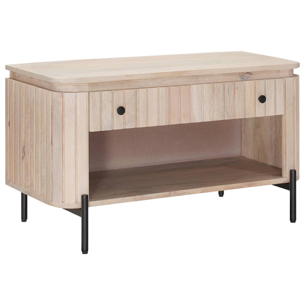 Kenkäpenkki laatikon kanssa hyllyllä 85 x 37 x 48 cm