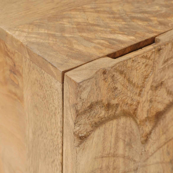 Käsintehty Yöpöytäkaappi Teak ruskea 40x30x40 cm