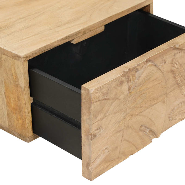 Käsintehty Yöpöytäkaappi Teak ruskea 40 x 30 x 20 cm
