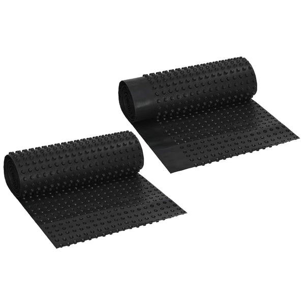 Kolopohjainen vedenpoistolevy 2 kpl Musta 0,5 x 20 m HDPE