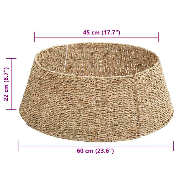 Joulupuun kaula Pyöreä Luonnollinen Halk. 60 x 22 cm Merilevä