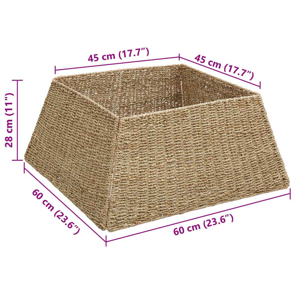 Joulupuun kaula Neliö Ruskea 60 x 60 x 28 cm Merilevä
