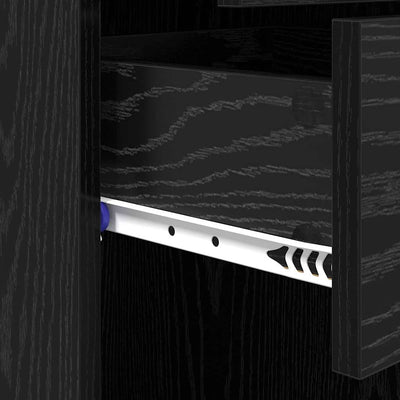 Korkea kaappi Musta tammi. 40 x 42,5 x 185 cm Tekninen puu