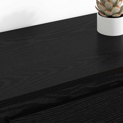 Sivupöydät 2 pcs Musta tammi. 70 x 35,5 x 67,5 cm Tekninen puu