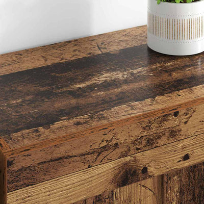 Seinälle asennettavat kaapit 2 pcs Vanha Puu 69,5 x 34 x 90 cm