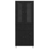 Korkea kaappi Musta tammi. 69,5 x 34 x 180 cm Tekninen puu