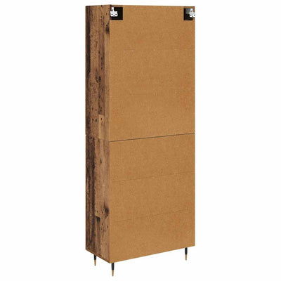 Korkea kaappi Vanha Puu 69,5 x 34 x 180 cm Tekninen puu