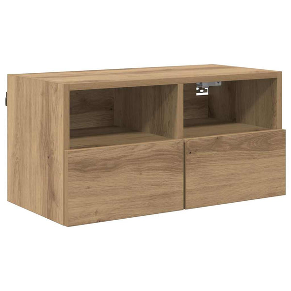 TV-seinäkkeet 4 pcs Artisan tammi Tekninen puu