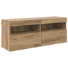TV-seinäkkeet 6 pcs Vanha Puu 100 x 30 x 40 cm Tekninen puu