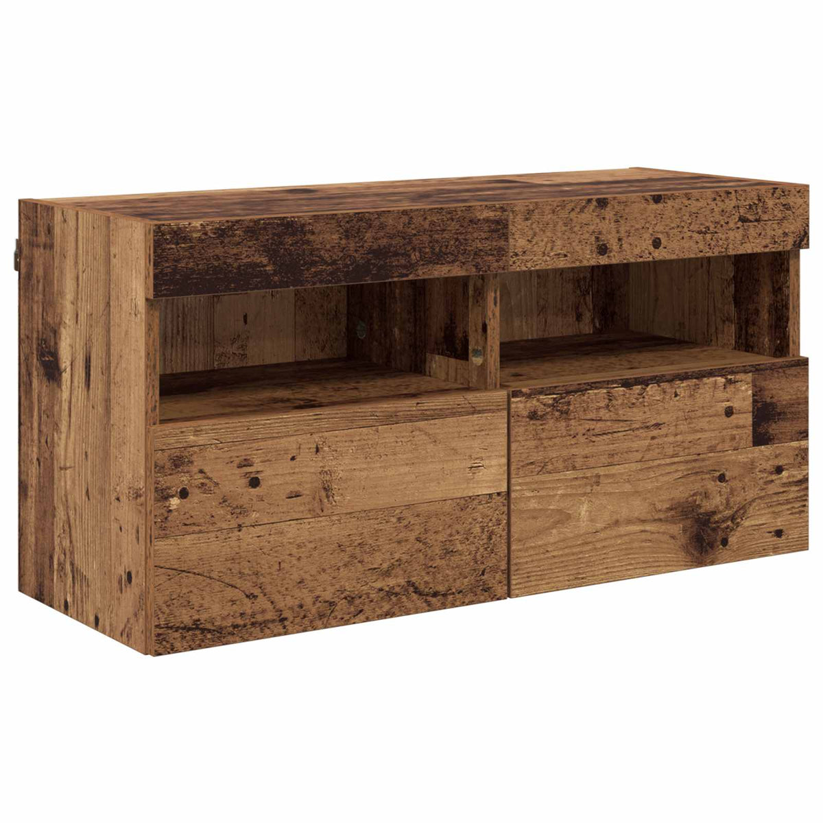 TV-seinäkaappi setti 7 kpl 100 x 30 x 40 cm Vanha Puu