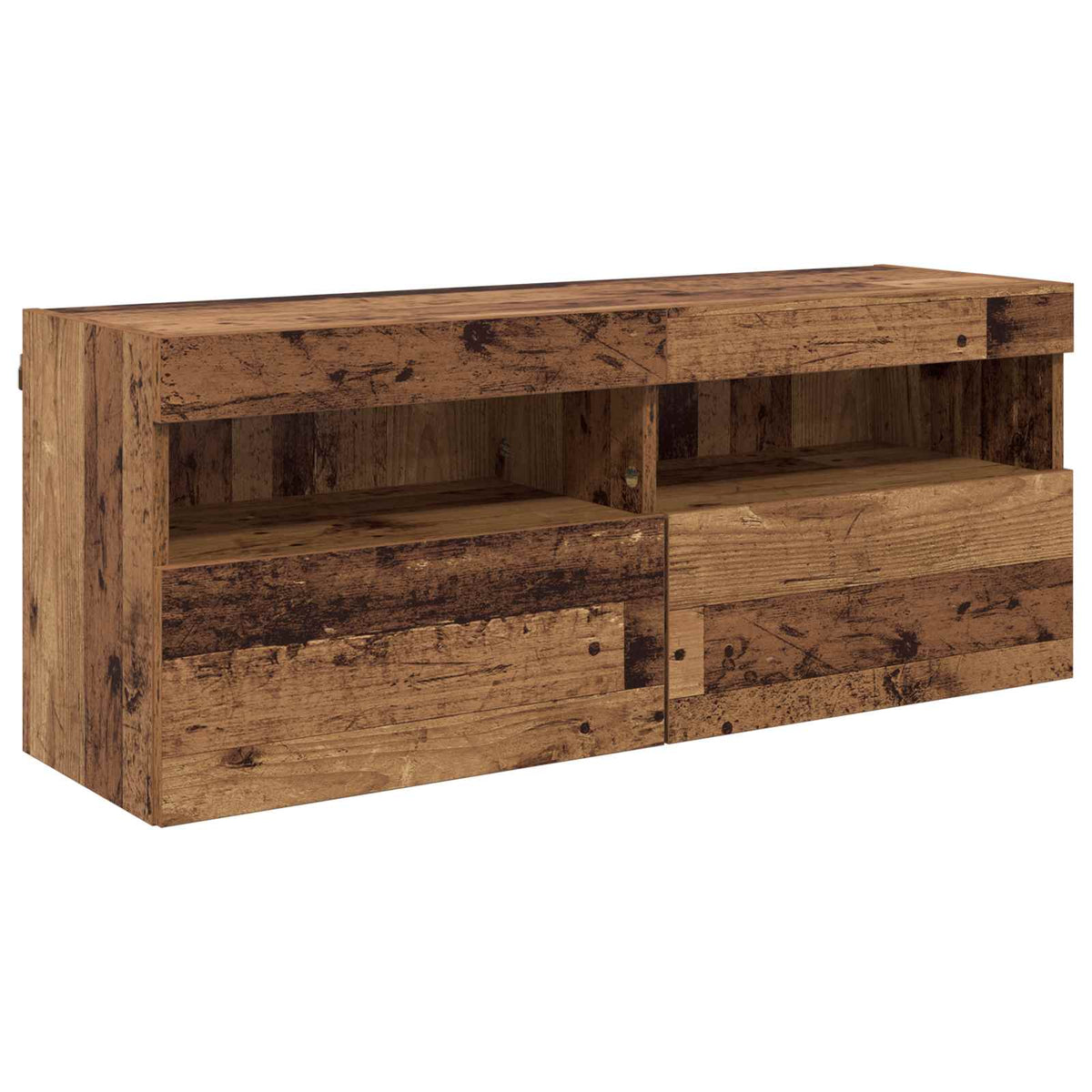 TV-seinäkaappi setti 7 kpl 100 x 30 x 40 cm Vanha Puu
