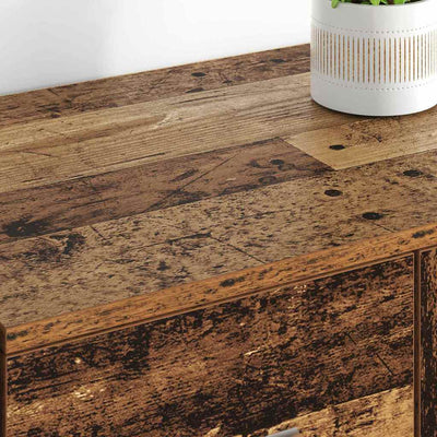 Sivupöydät Corona 2 pcs Vanha Puu 59 x 39 x 80 cm Tekninen puu