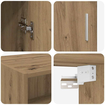 Säilytyskaappi Artisan tammi 80 x 42,5 x 225 cm Tekninen puu