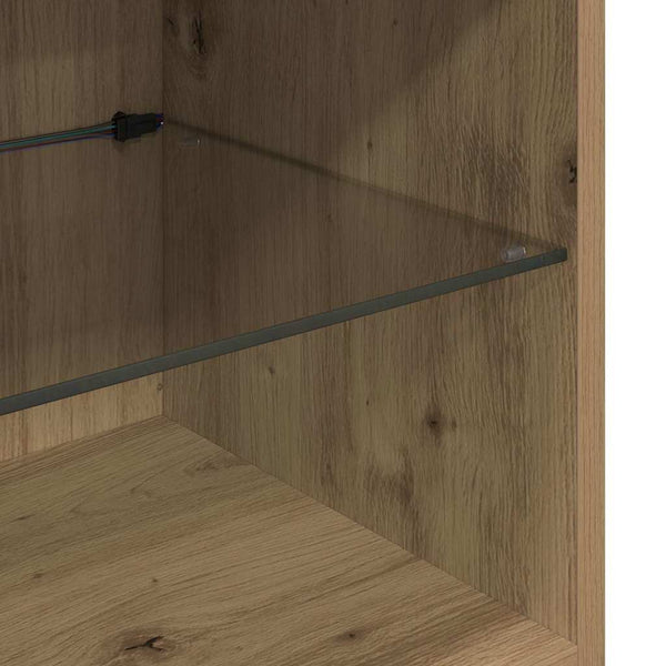 TV-seinäkkeet 8 pcs Artisan tammi Tekninen puu