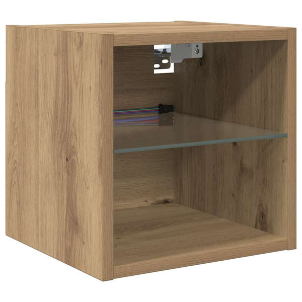 TV-seinäkkeet 8 pcs Artisan tammi Tekninen puu