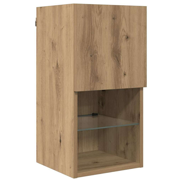 TV-seinäkkeet 8 pcs Artisan tammi Tekninen puu
