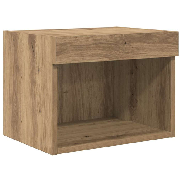 Musta tammi TV-seinäkkeet 5 kpl. 60 x 30 x 30 cm Tekninen puu