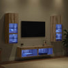 ` LED -nauhavalot 6 pcs Artisan tammi Tekninen puu