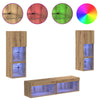 ` LED -nauhavalot 6 pcs Artisan tammi Tekninen puu
