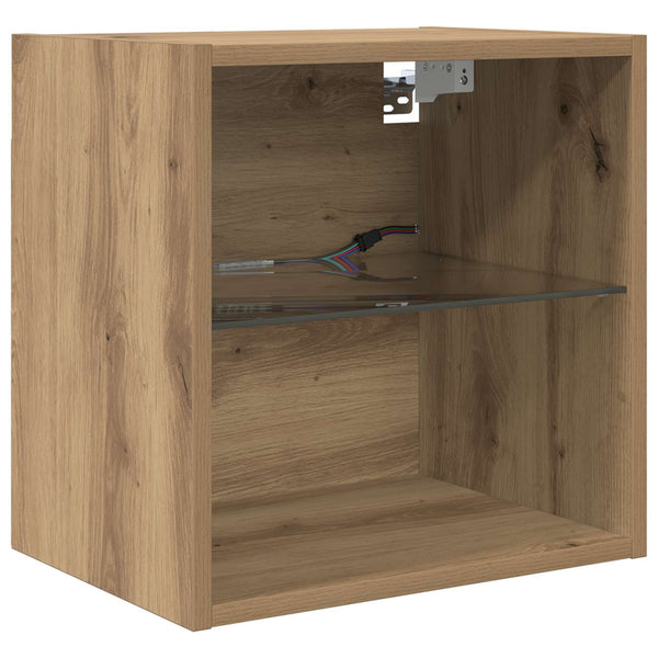 TV Seinäkappaleet LED:llä 5 kpl Artisan tammi 100 x 30 x 30 cm