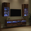 TV Seinäkappaleet LED:llä 5 pcs Vanha Puu 40,5 x 30 x 90 cm