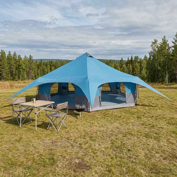 Perhe Teltta 18 hengelle Sininen